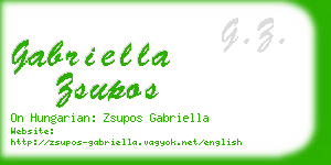 gabriella zsupos business card